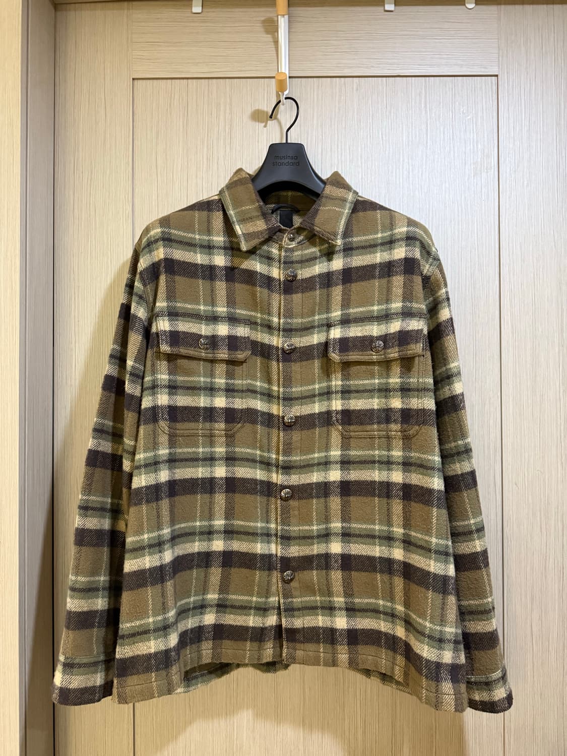 크롬하츠 워크독 체크 플란넬 셔츠 상품이미지1