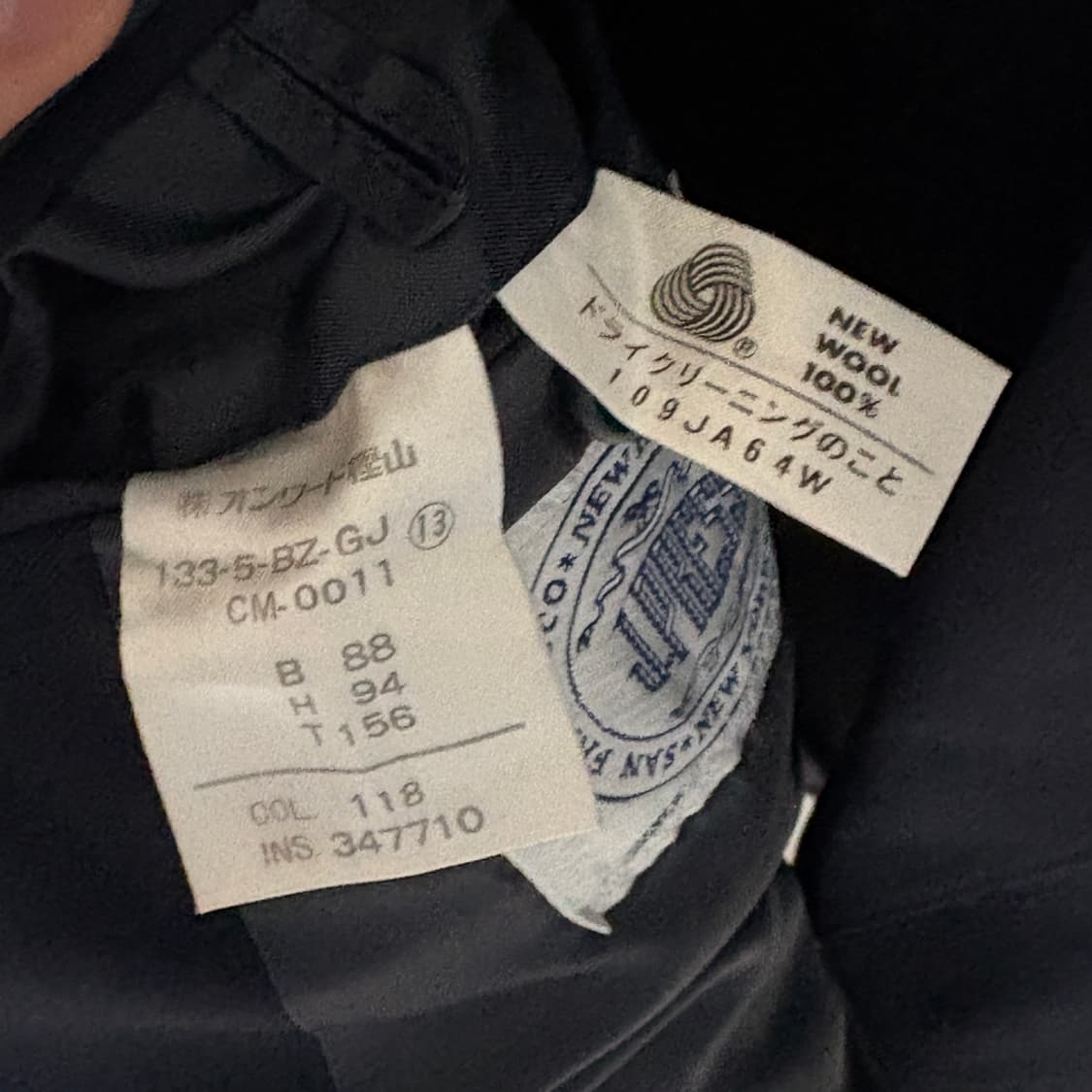 제이프레스 클래식 더블 금장 블레이저 / 네이비, M 상품이미지8