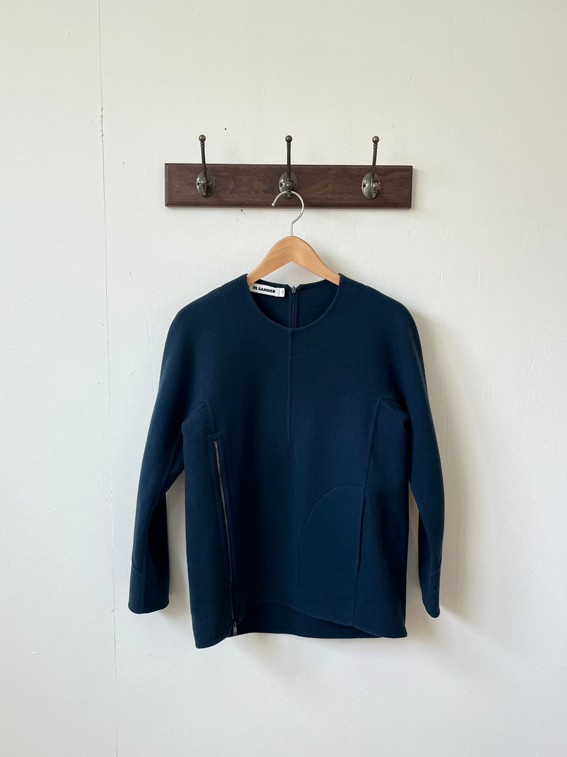 JIL SANDER 스톤블루 울 스웨터  상품이미지4
