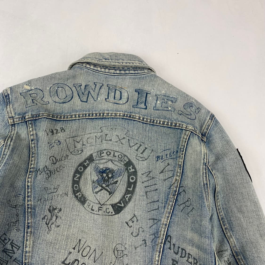 폴로 포켓 데님 크래피티 트러커 자켓 (95) 상품이미지9