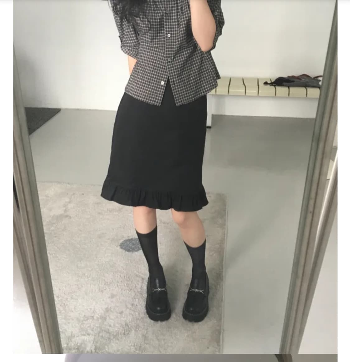 모로이 미디 프릴스커트 s 상품이미지1