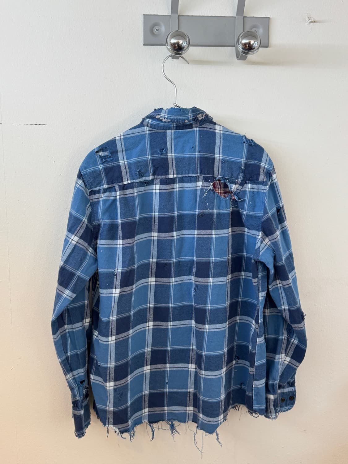 90s big mac flannel repair button shirt 상품이미지7