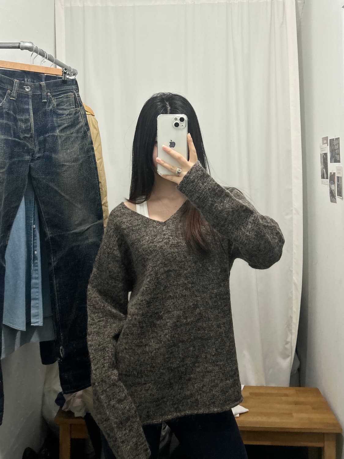 urban research 니트 브이넥 상품이미지3