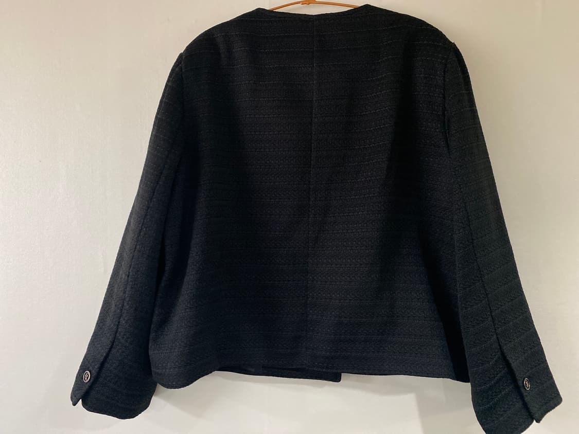 CAMEL 블랙 트위드 더블 자켓 상품이미지4