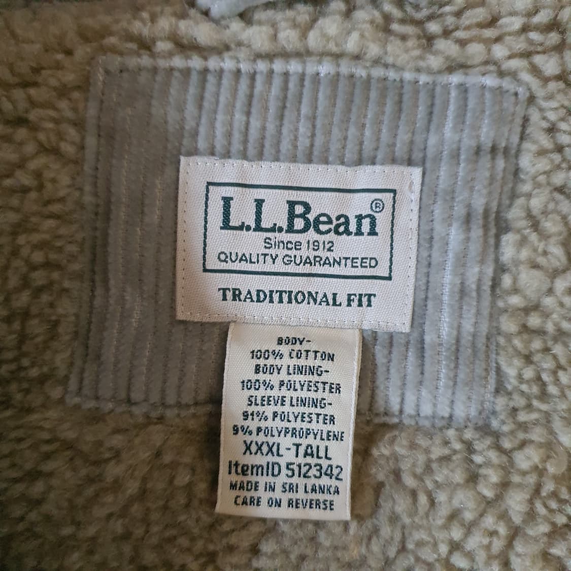 L.L.Bean 코듀로이 셰르파 셔츠 자켓  no.35 상품이미지4