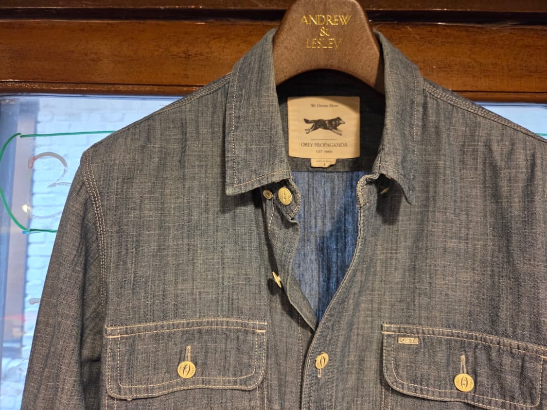 오베이 샴브레이 셔츠 상품이미지3