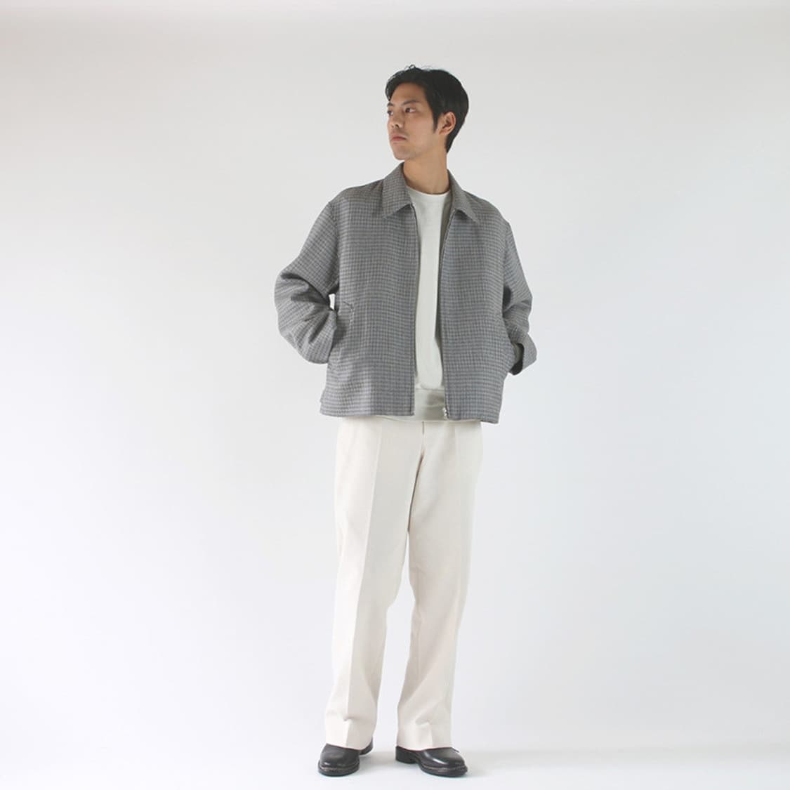 오라리 더블 페이스 집업 블루종 싸게 팝니다. 상품이미지1