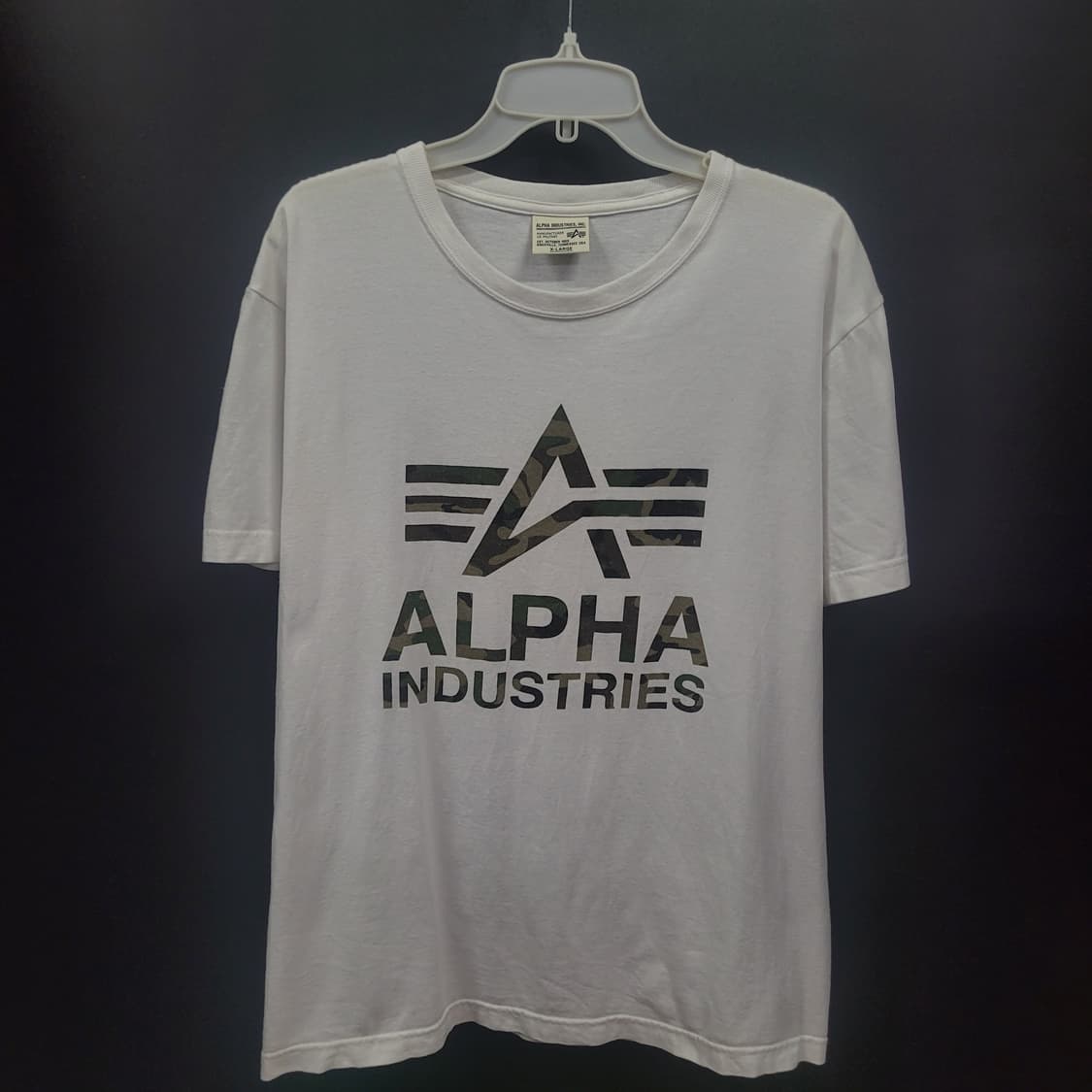 ALPHA INDUSTRIES 알파 인더스트리 카모 빅로고 셔츠 상품이미지1