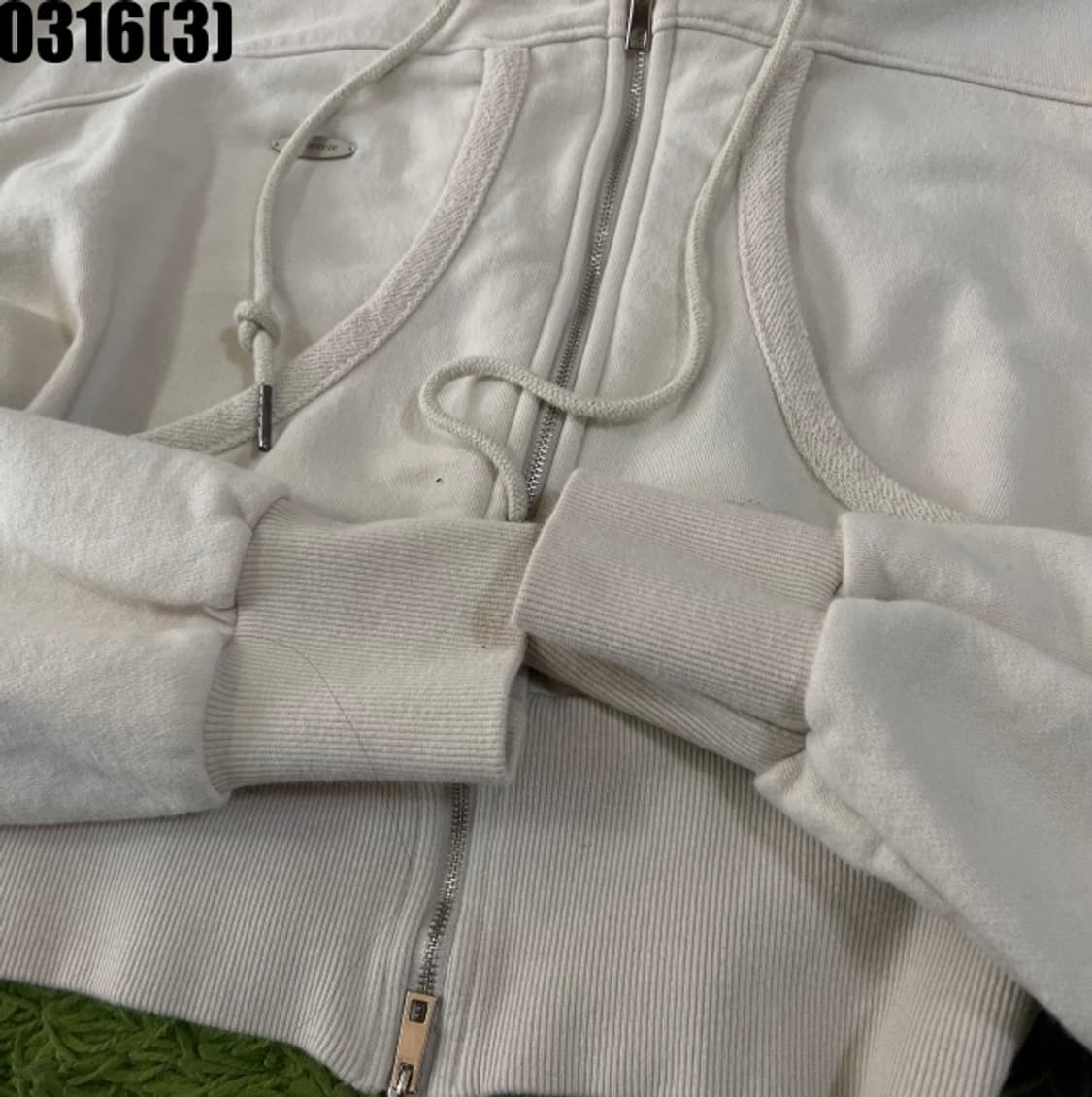 빈티지 크롭 후드집업 자켓 상품이미지5