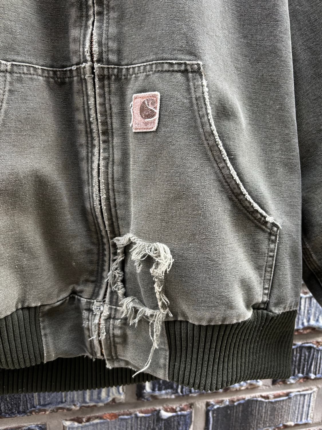 칼하트 덕액티브 자켓-모스그린-M 상품이미지5