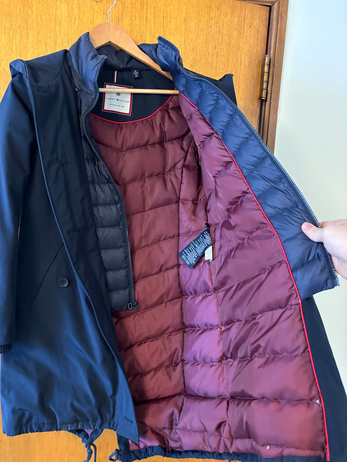 타미힐피거 네이비 여자 야상 점퍼 상품이미지5