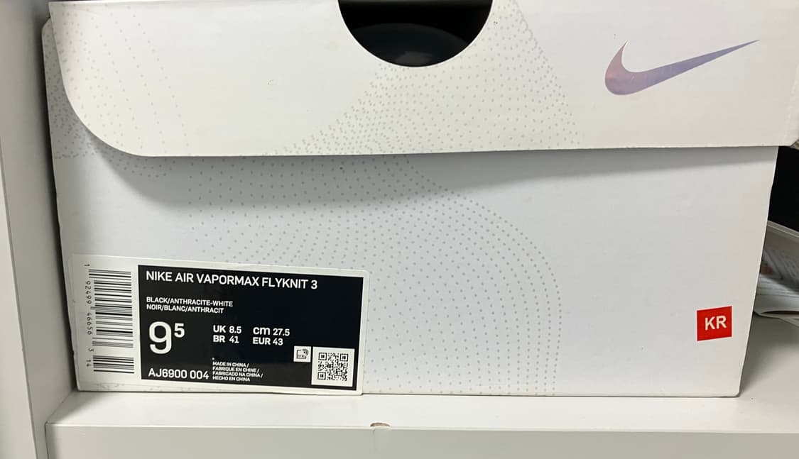 [275] 나이키 베이퍼맥스 플라이니트 3.0 트리플 블랙 풀박스 상품이미지6