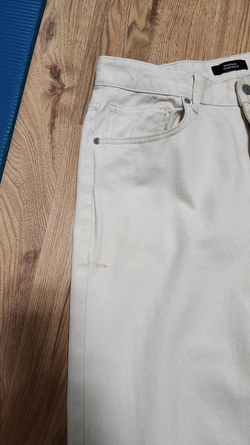 [32] 무신사 스탠다드 스트레이트 데님팬츠 크림진 청바지 면바지 치노 상품이미지6