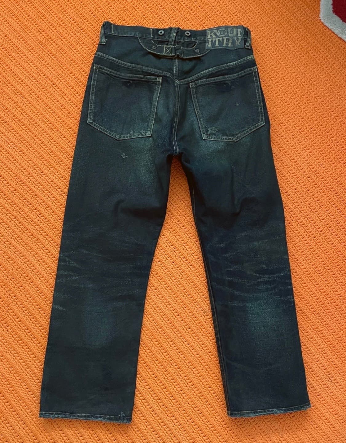 캐피탈 더블니 데님 청바지 상품이미지2