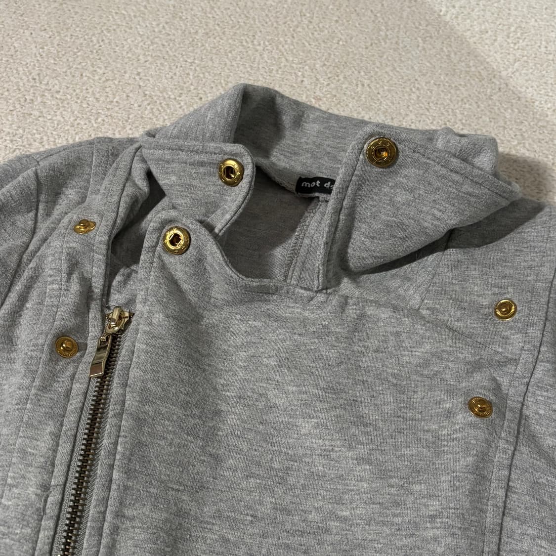 일본빈티지 y2k 골드포인트 그레이 아우터 상품이미지5