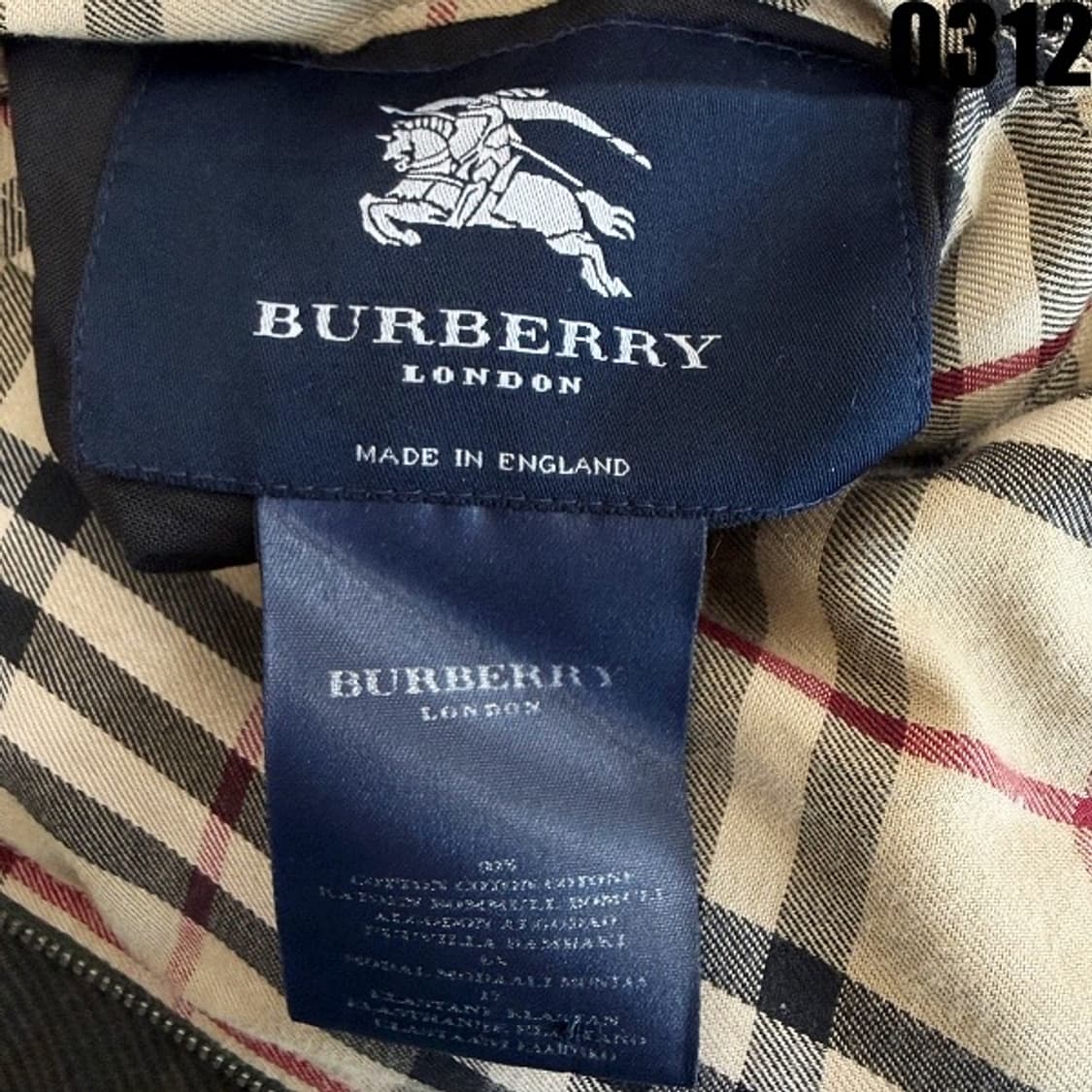 버버리 리버시블 집업 자켓 XL 0312  상품이미지5