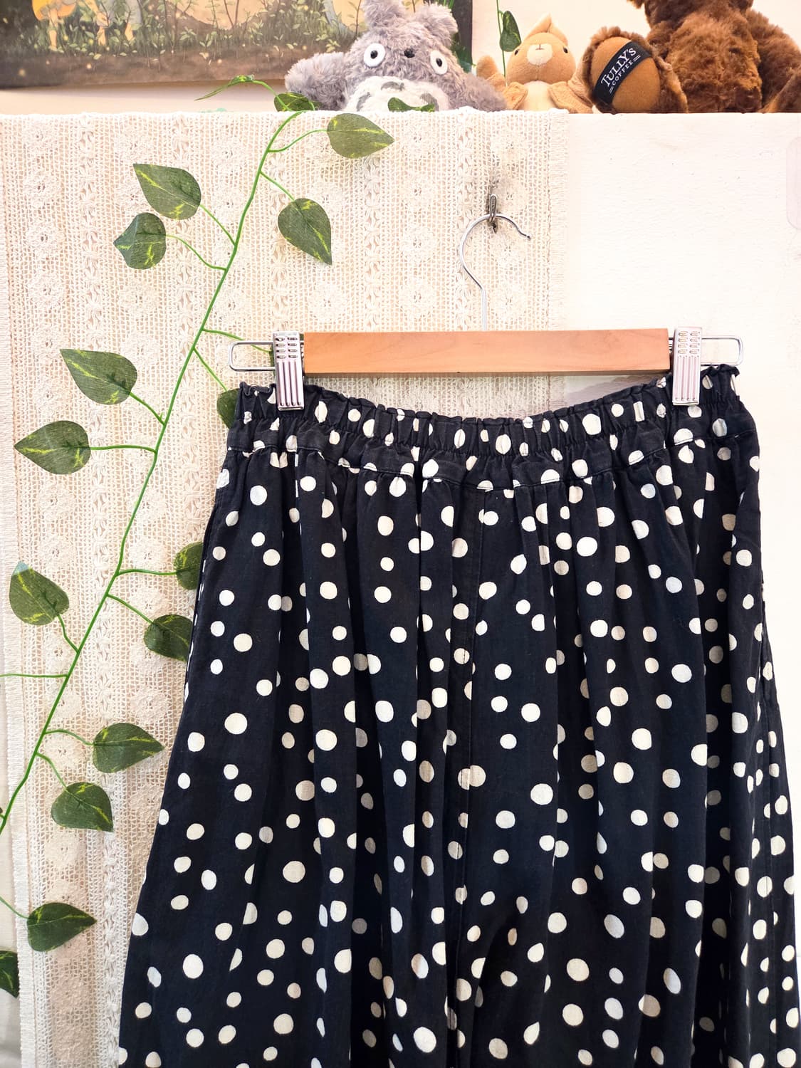 도트 와이드 팬츠 상품이미지7