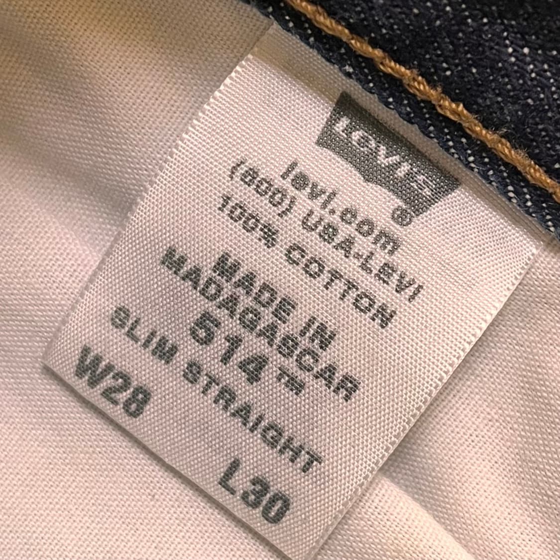 리바이스 514 데님팬츠 W28 L30 상품이미지5