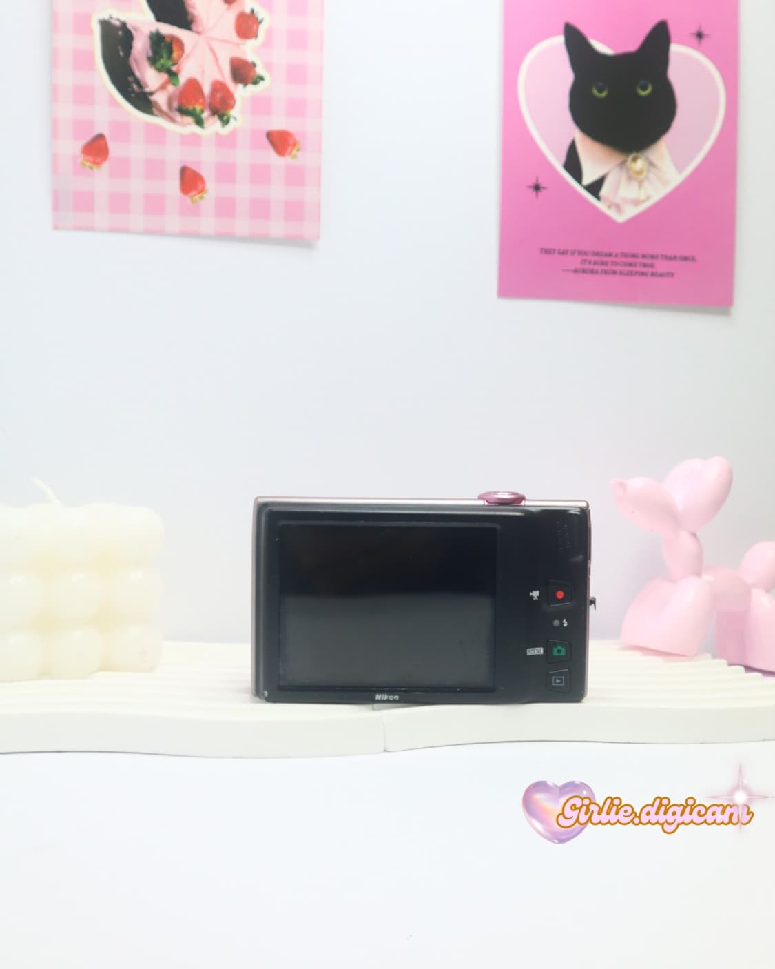 고급기종+희귀!) 니콘 쿨픽스 S6100 핑크 빈티지 디지털 카메라 상품이미지3