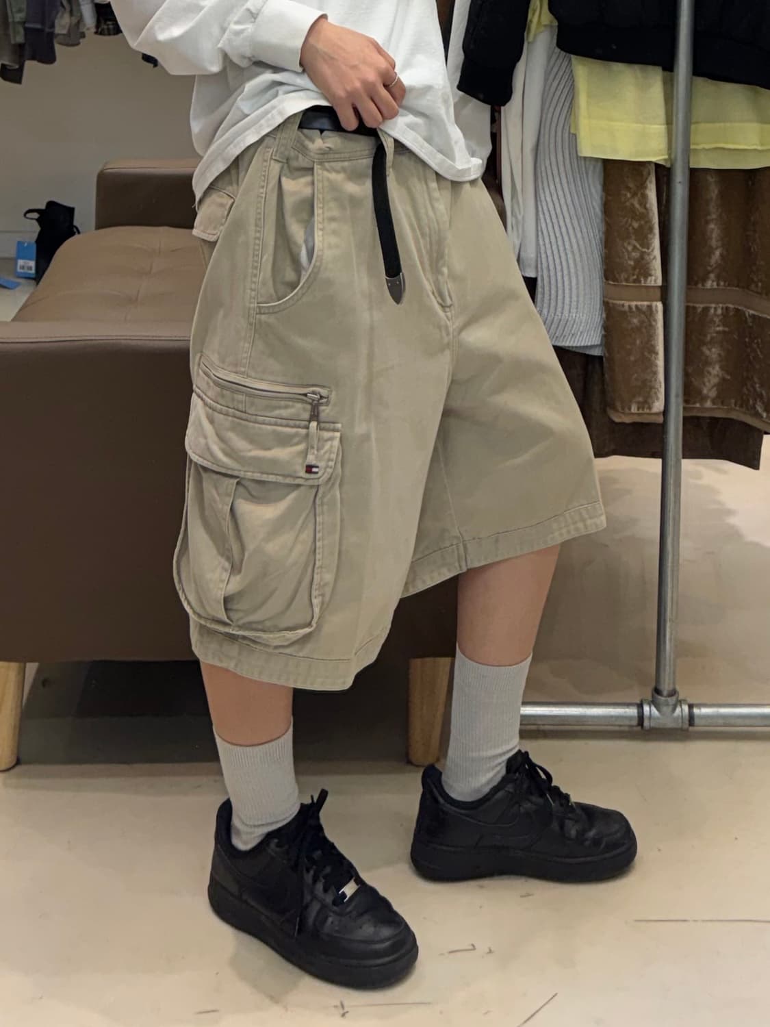 타미힐피거 카고 반바지 베이지 상품이미지6