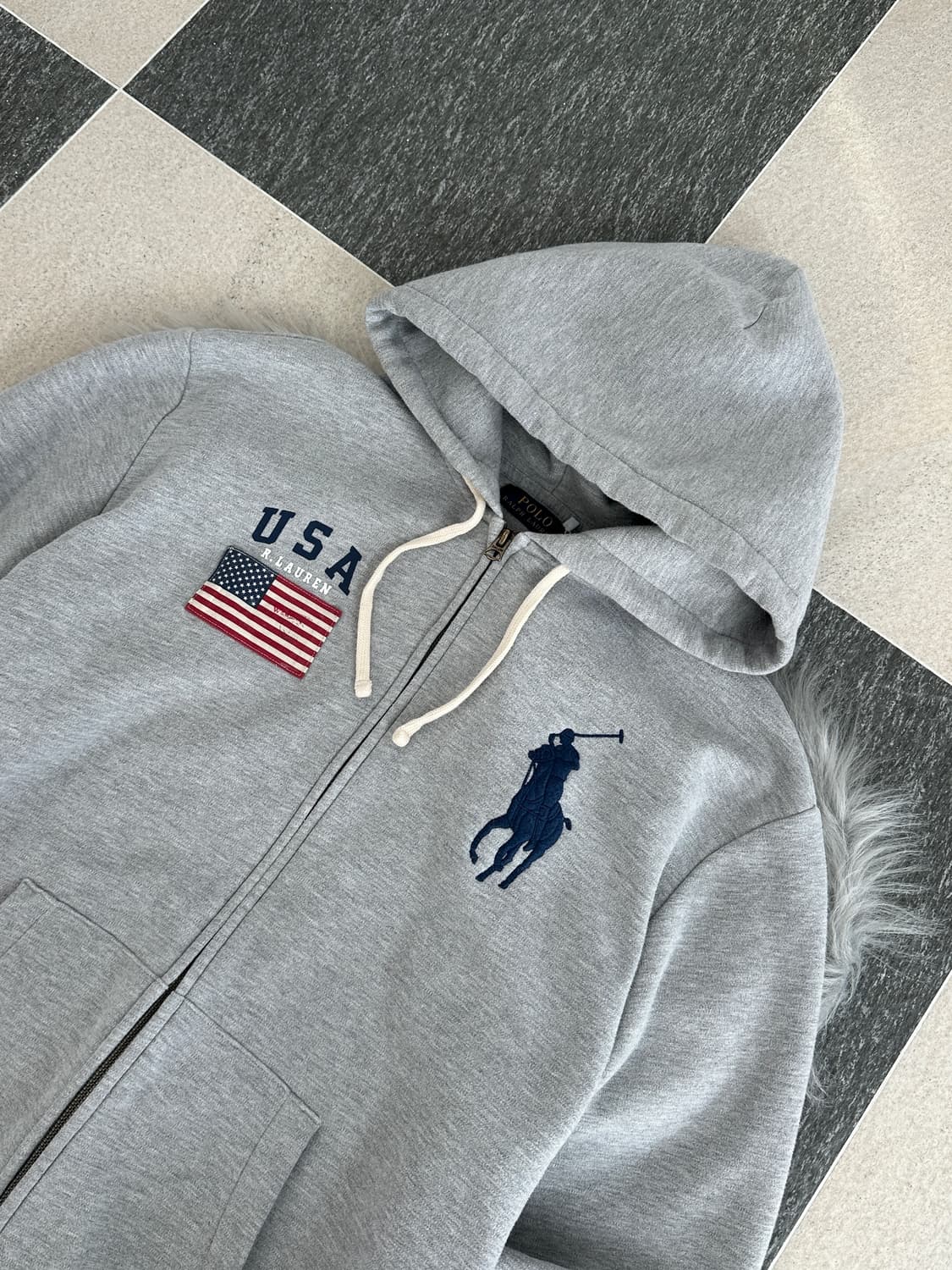 폴로 랄프로렌 빅포니 USA 성조기 후드집업  상품이미지8