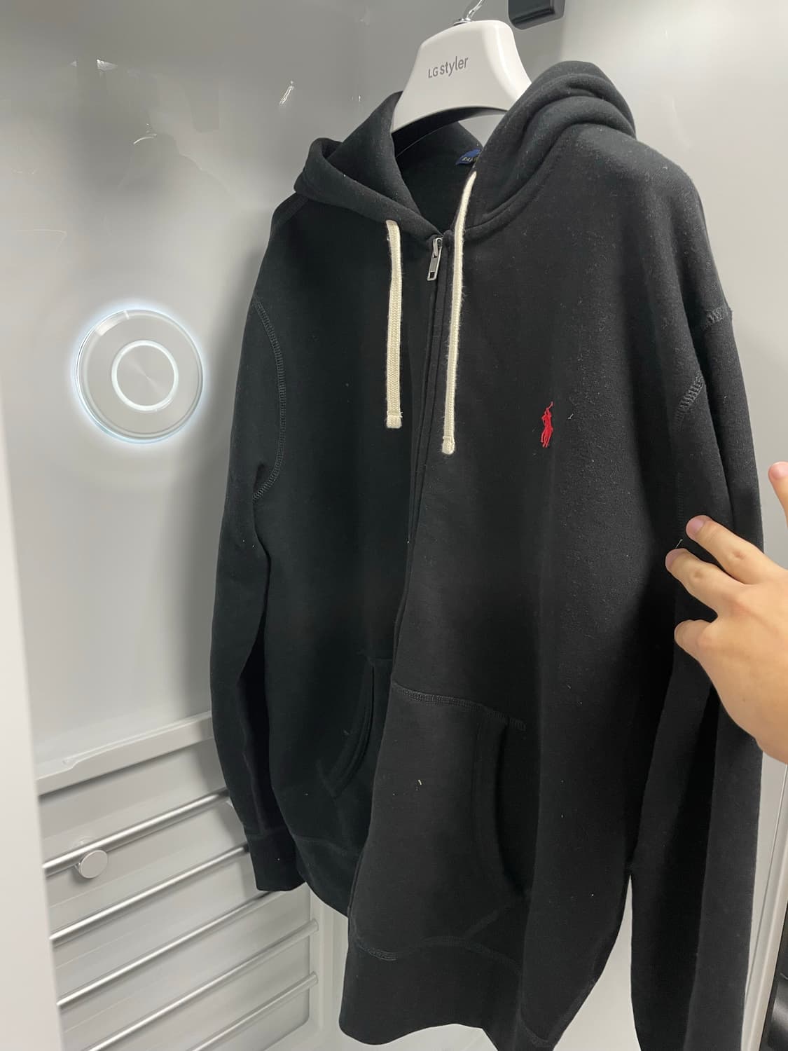 폴로 랄프로렌RL플리스 후드집업 L(QR정품) 상품이미지2