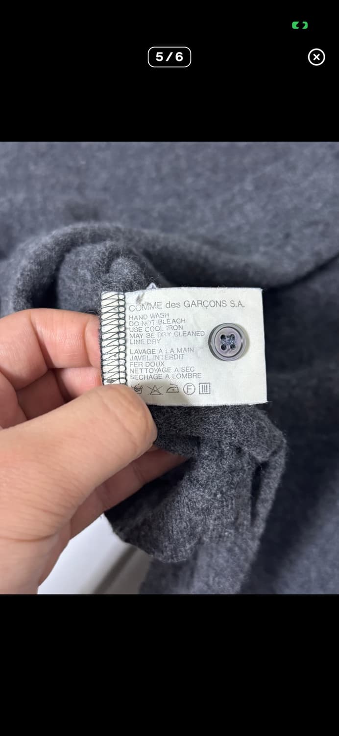 꼼데가르송 셔츠 램스울 니트 폴로셔츠 상품이미지5