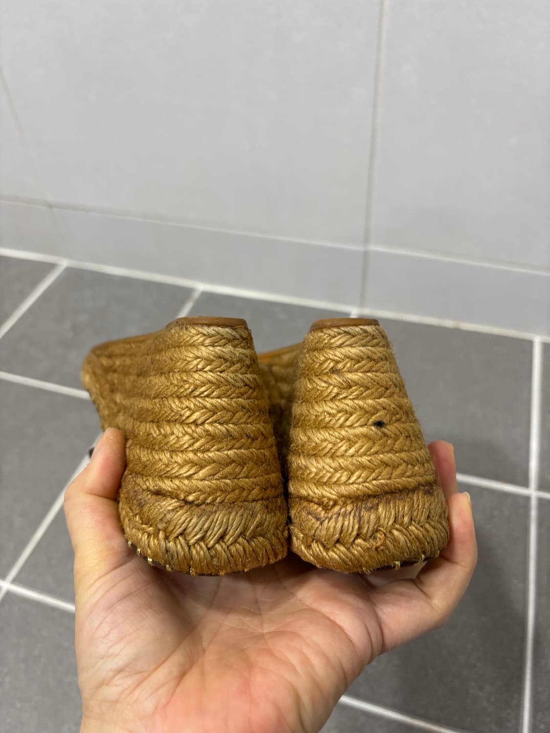 정품)버버리 웨지 뮬 상품이미지4