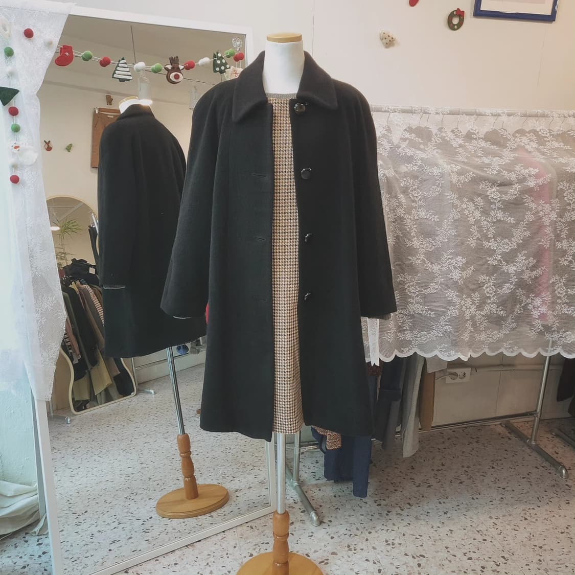 Hacy club 하운드투스체크 모직 원피스 상품이미지10