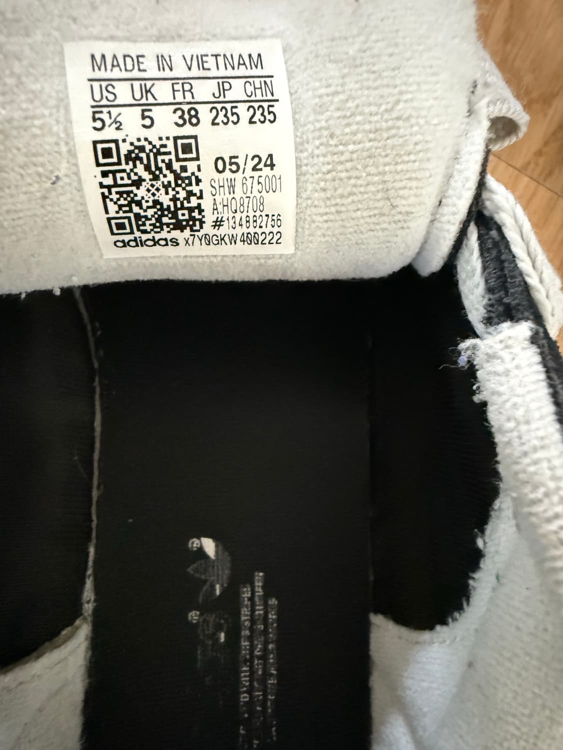 아디다스 캠퍼스 00s 코어 블랙 클라우드 화이트 235mm 상품이미지6