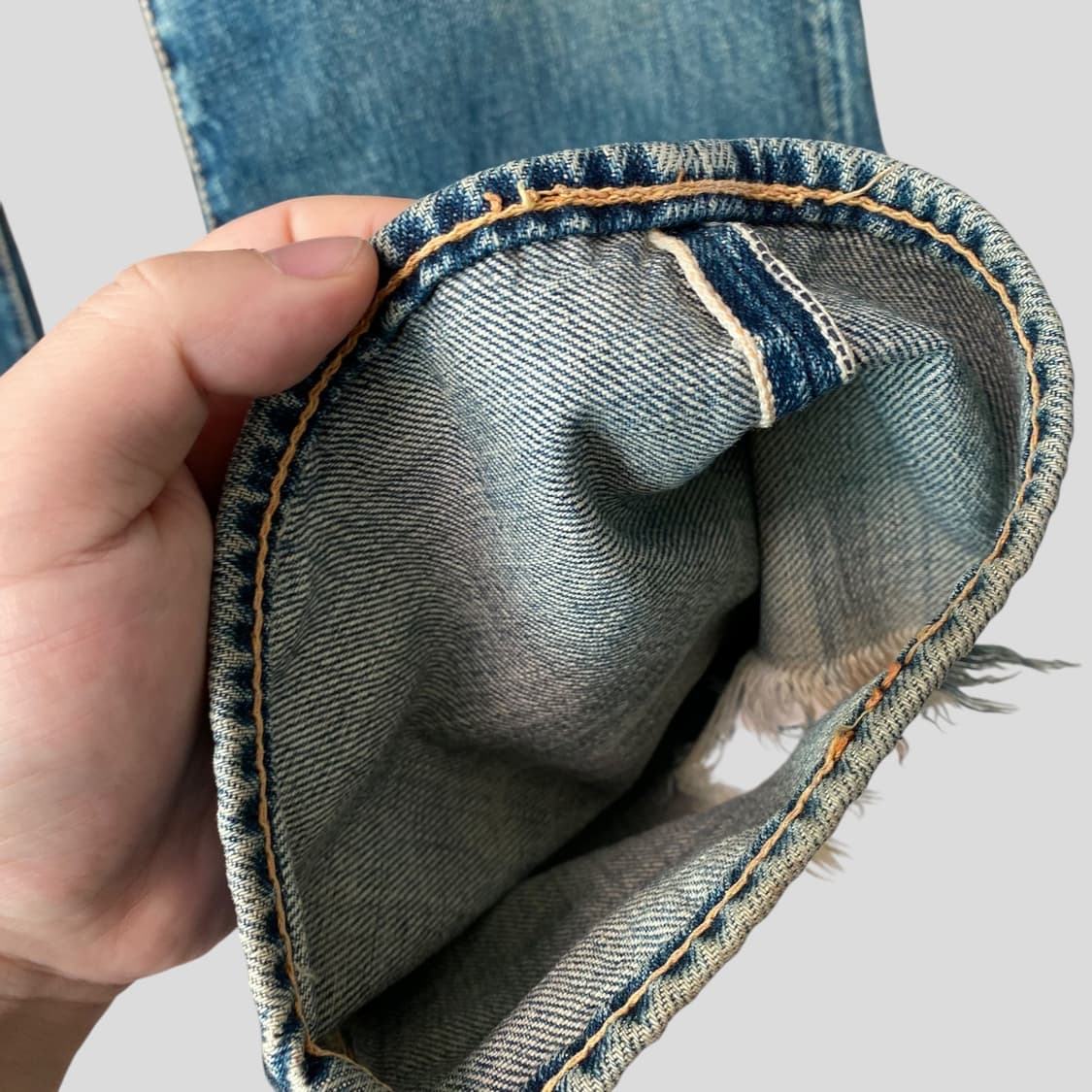 (28)Evisu 에비수 재팬 빈티지 셀비지 데님 청바지 상품이미지5