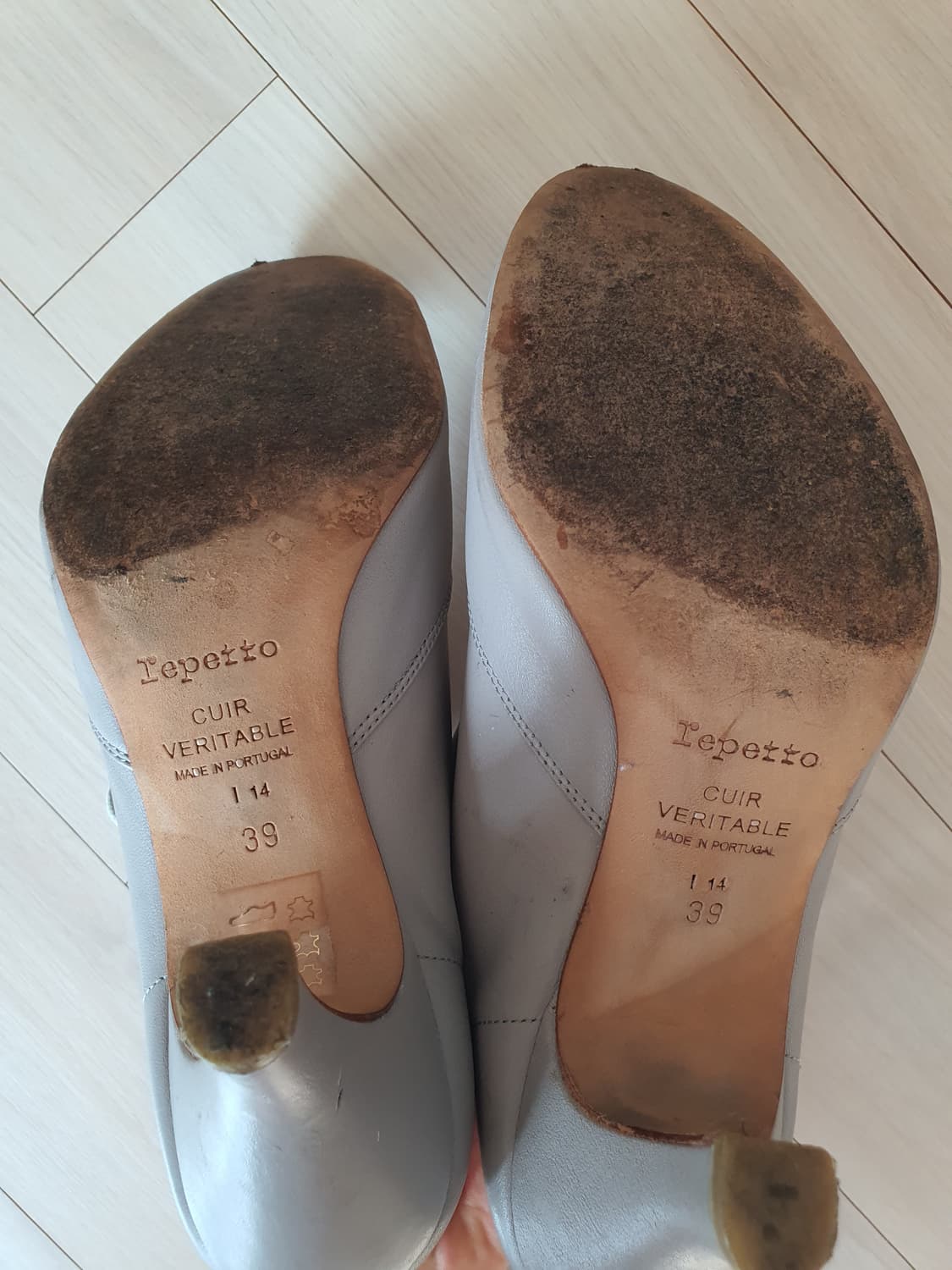 레페토 Repetto 댄스 슈즈 그레이 로퍼 사이즈 39 상품이미지8