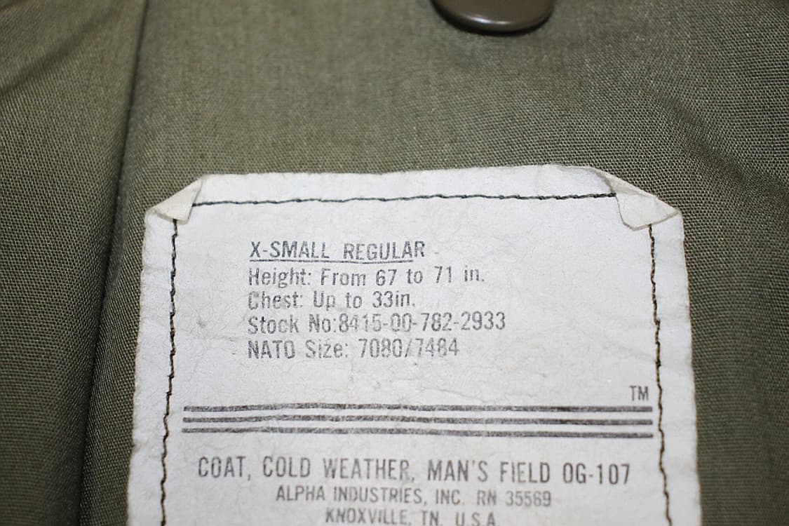 ALPHA M65 알파엠육오필드자켓 (S-R) 상품이미지5