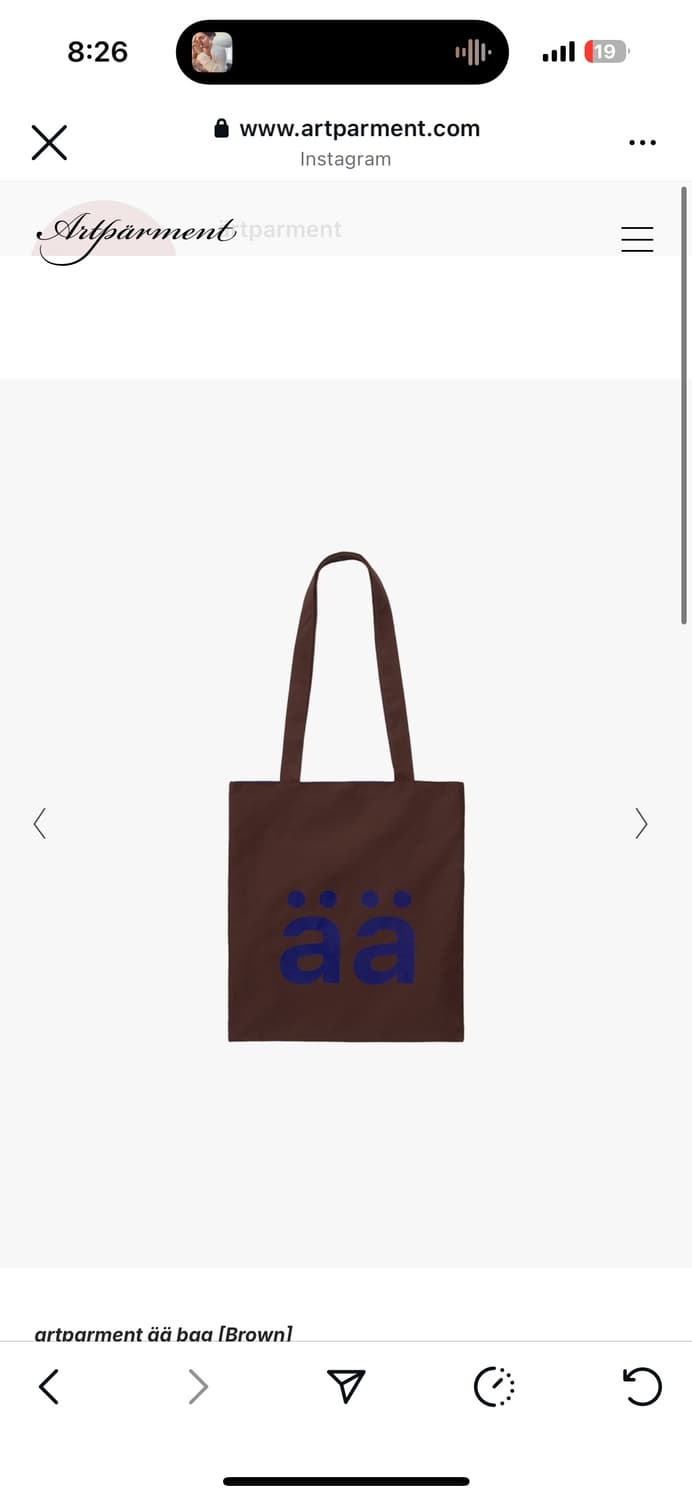 Artparment 브라운 에코백 상품이미지1