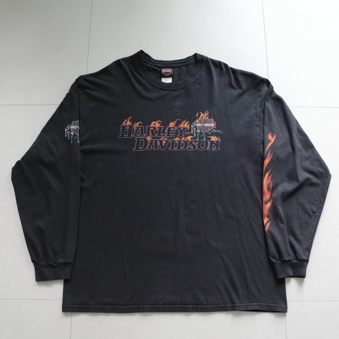 할리데이비슨 made in usa시카고 불꽃 롱슬리브 2XL 상품이미지2