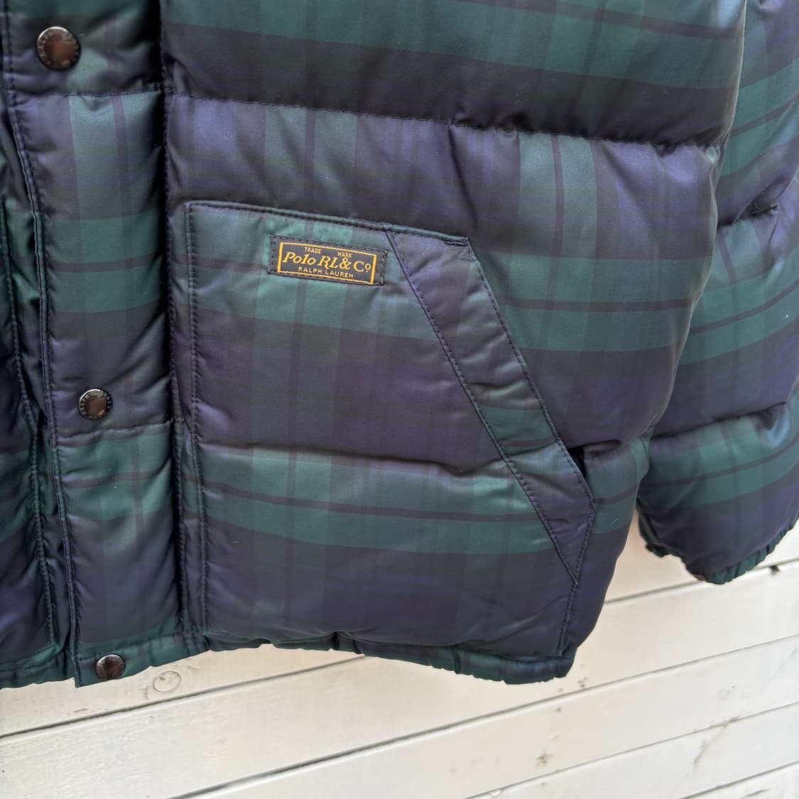 Polo 폴로 블랙와치 타탄체크 패딩 상품이미지3