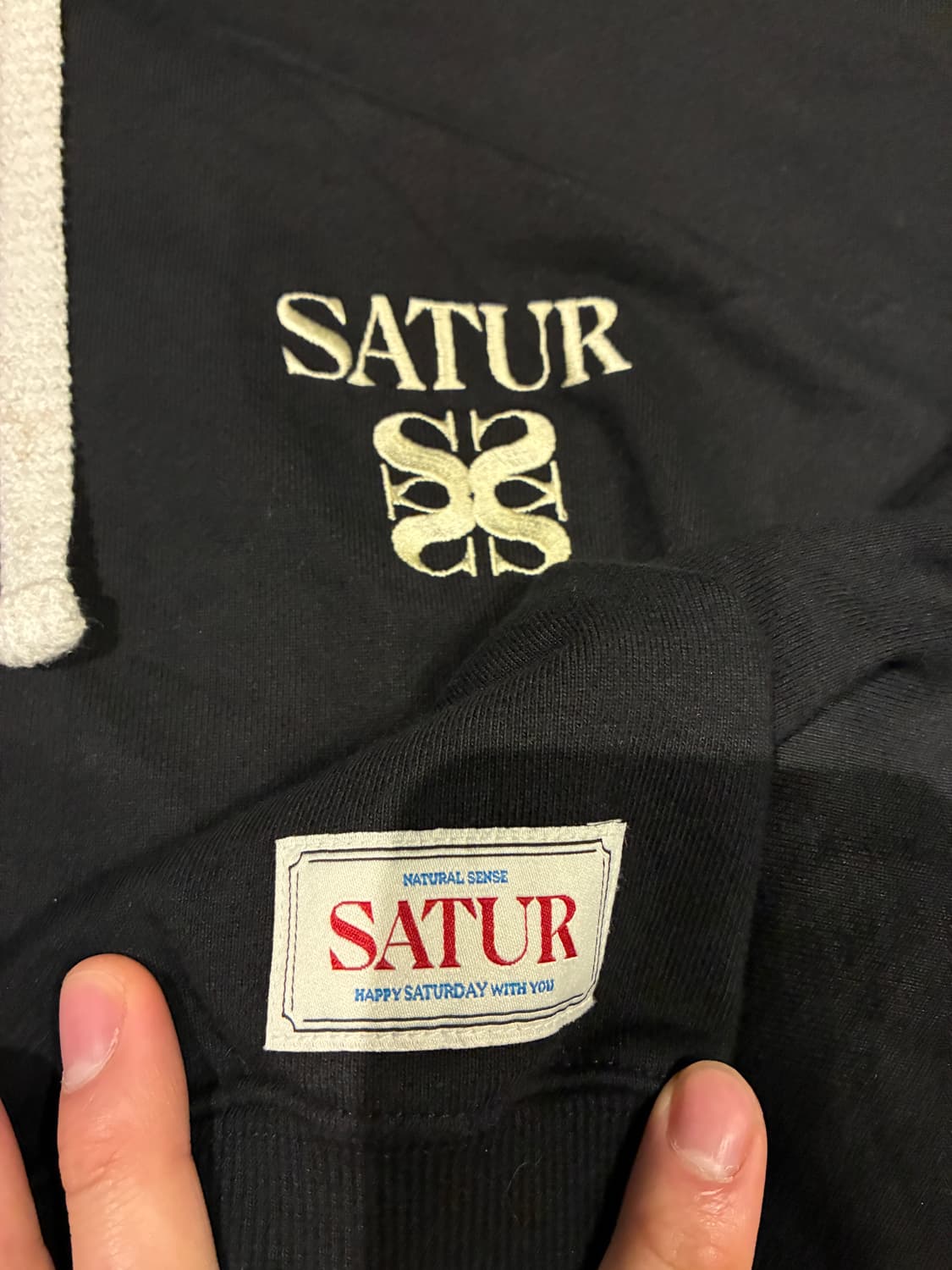 L) 세터 클래식 로고 후드 집업 블랙 상품이미지2