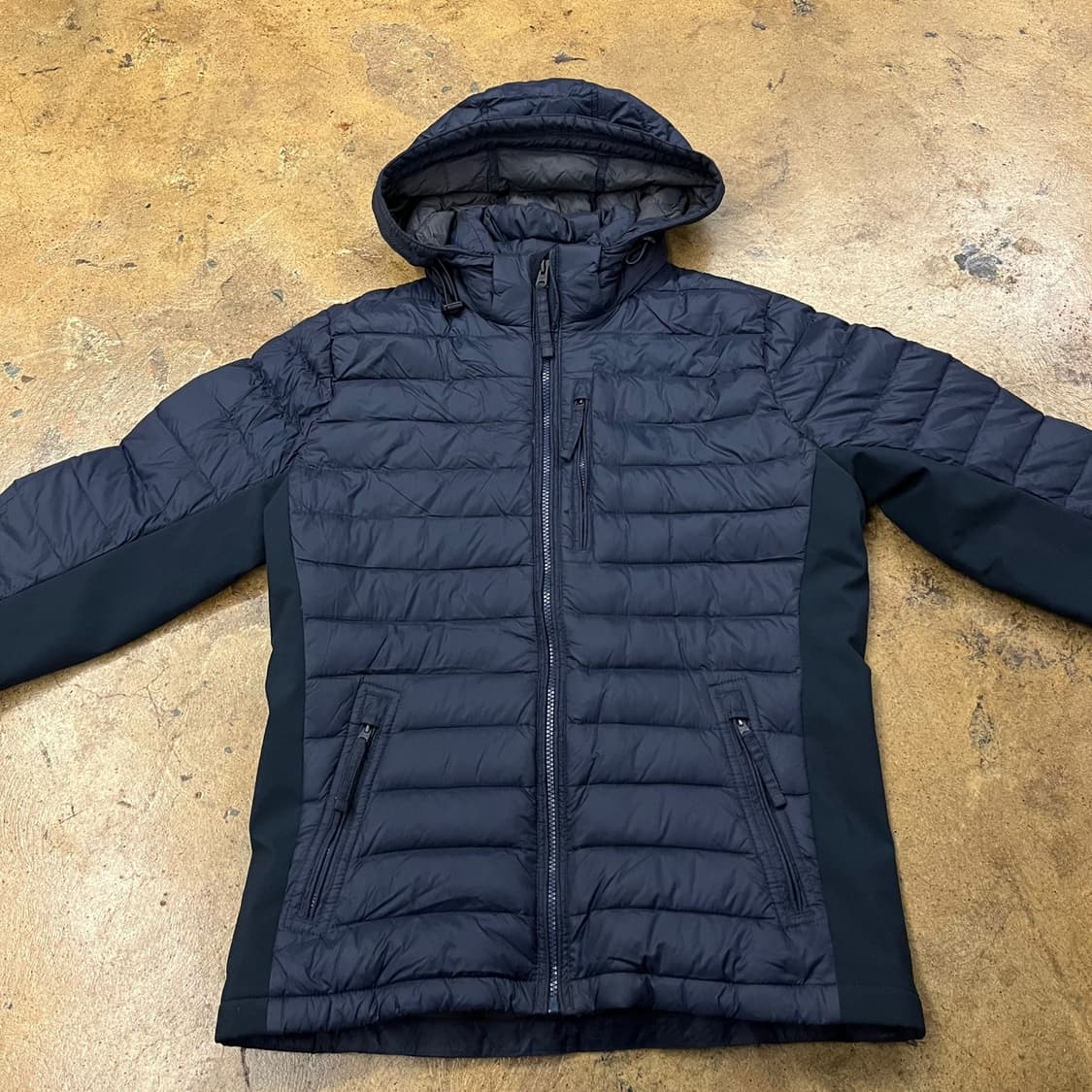 [정품/S] 아베크롬비 네이비 후드 패딩 점퍼 b14 상품이미지3