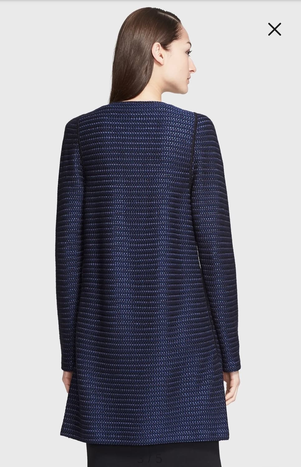 St. John Navy Tweed Long Cardigan / Coat 상품이미지8