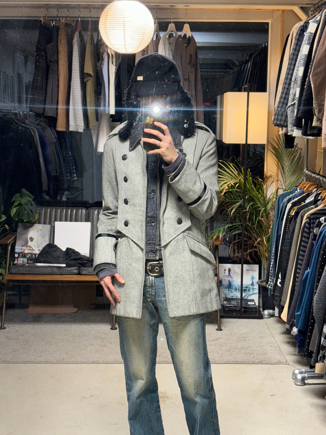 5351 pour les hommes 데님 레이어드 나폴레옹 자켓 상품이미지7