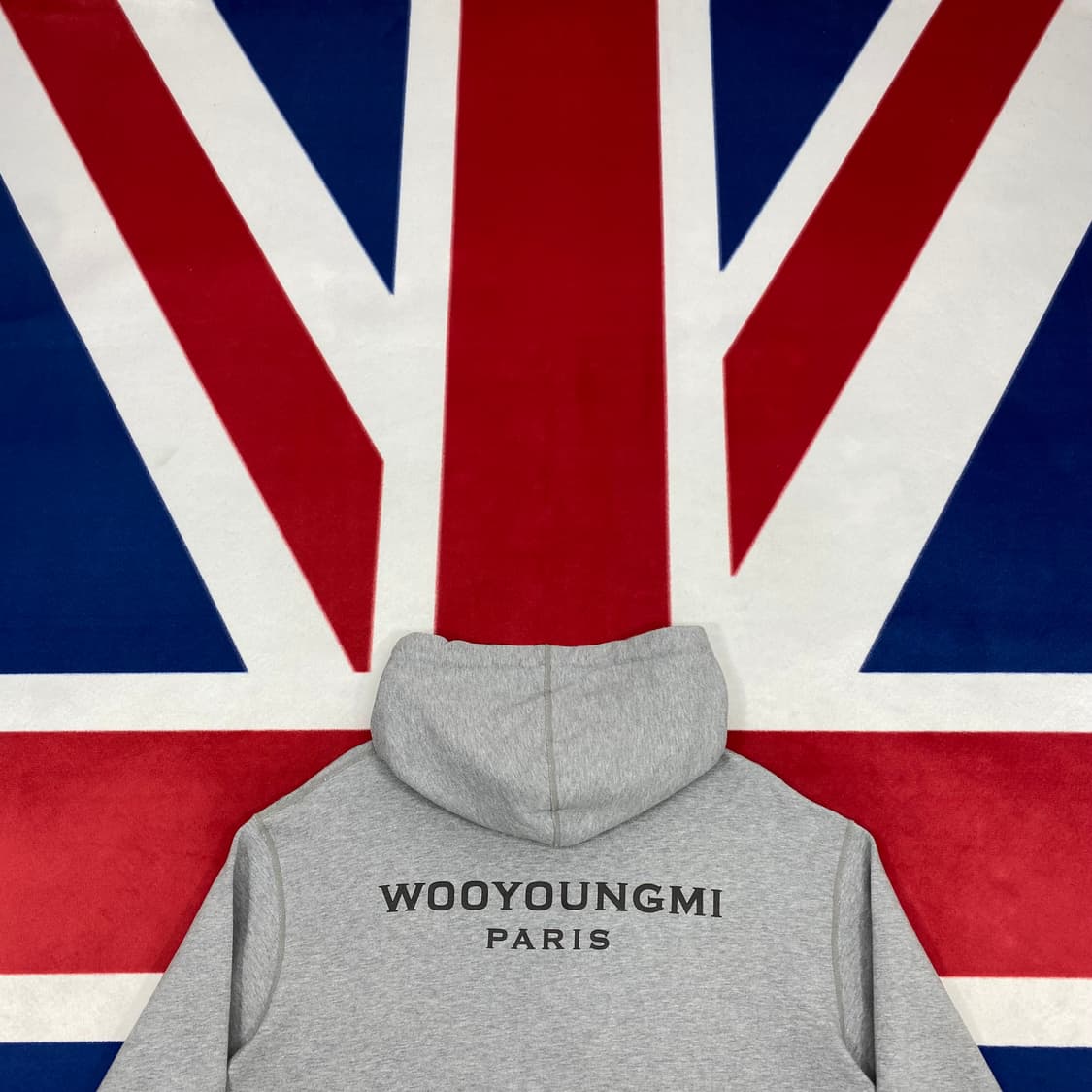 우영미 그레이 백로고 후드티 100 상품이미지4