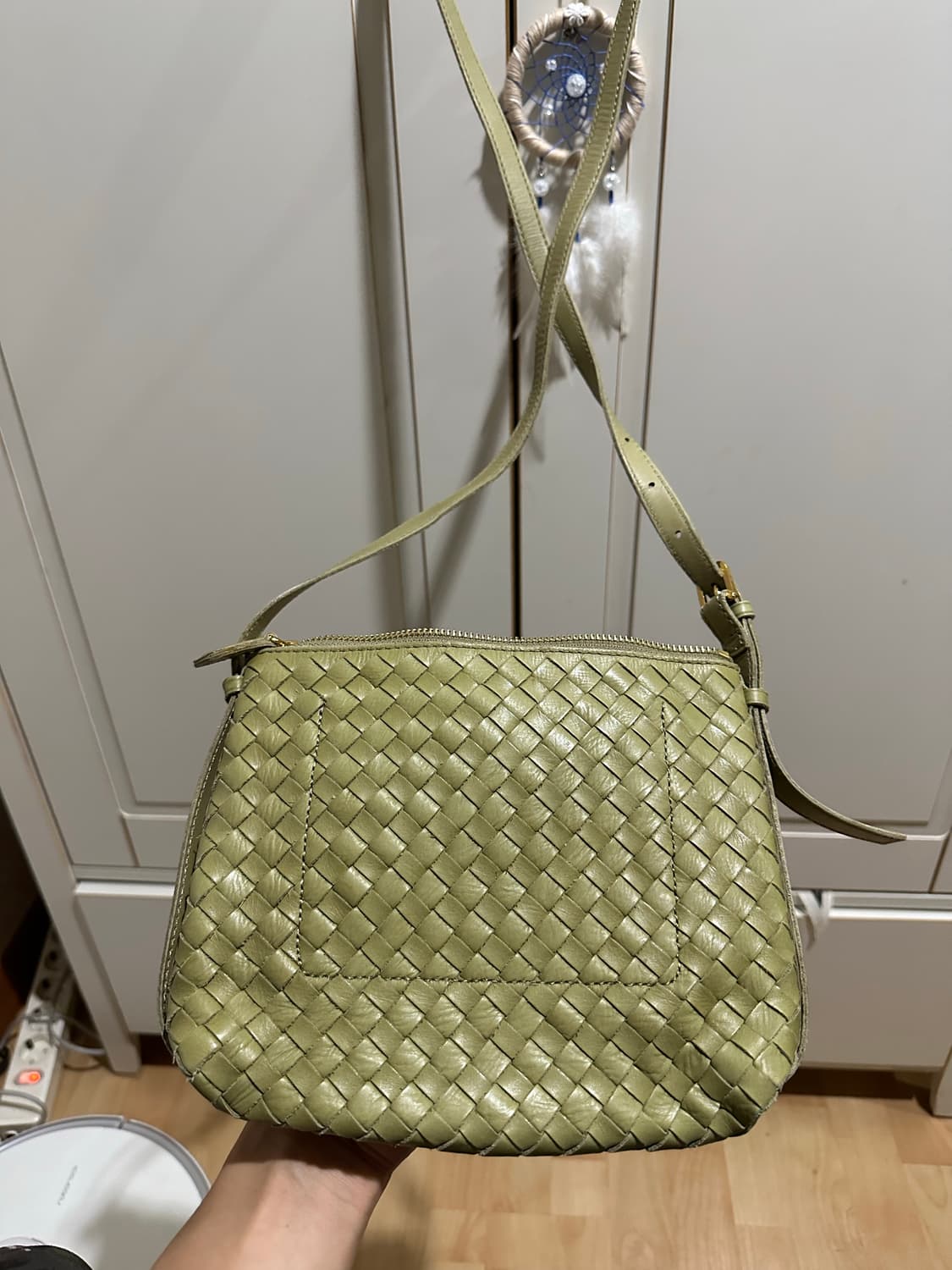 Madewell 보테가스타일 연두 숄더백 크로스백 상품이미지1