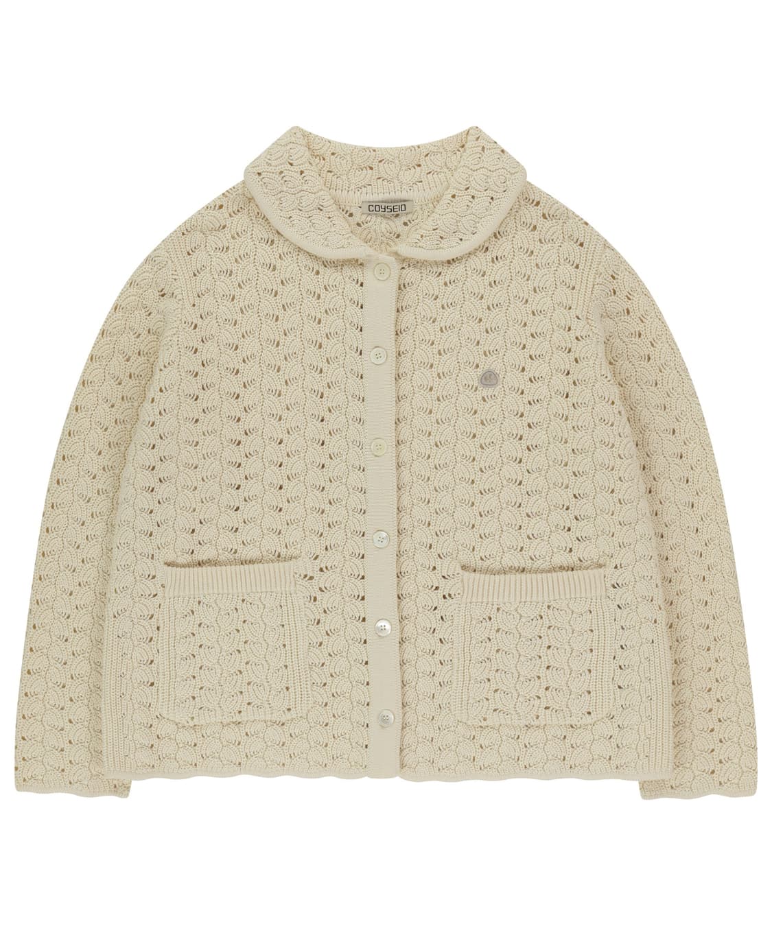 COYSEIO WAVE KNIT CARDIGAN IVORY 상품이미지1