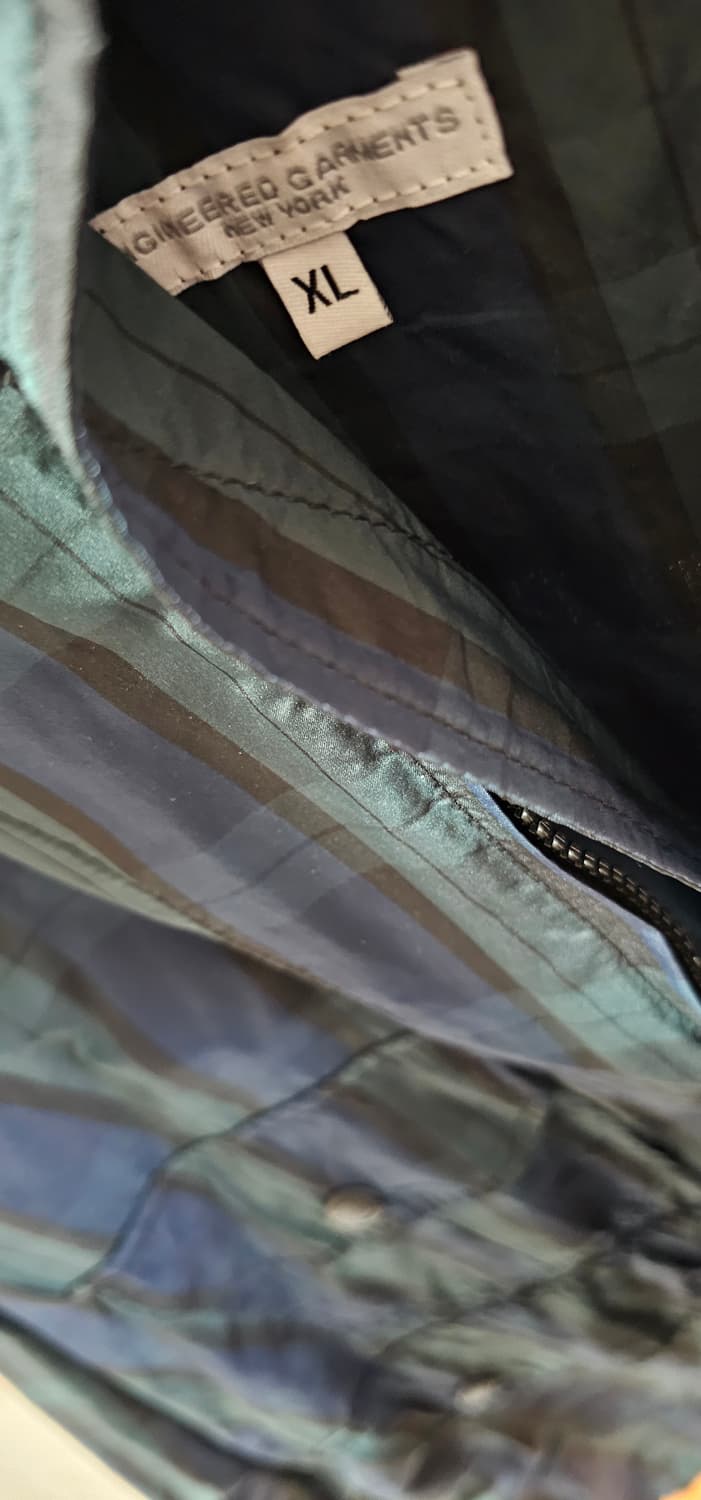 엔지니어드 가먼츠 아틀랜틱 파카 블랙워치 크러시드 태피터 상품이미지5