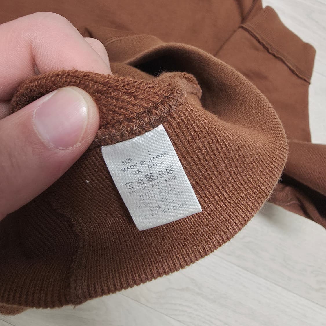 [2] 마카웨어 휴지 스웻 셔츠 브라운 markaware 상품이미지4