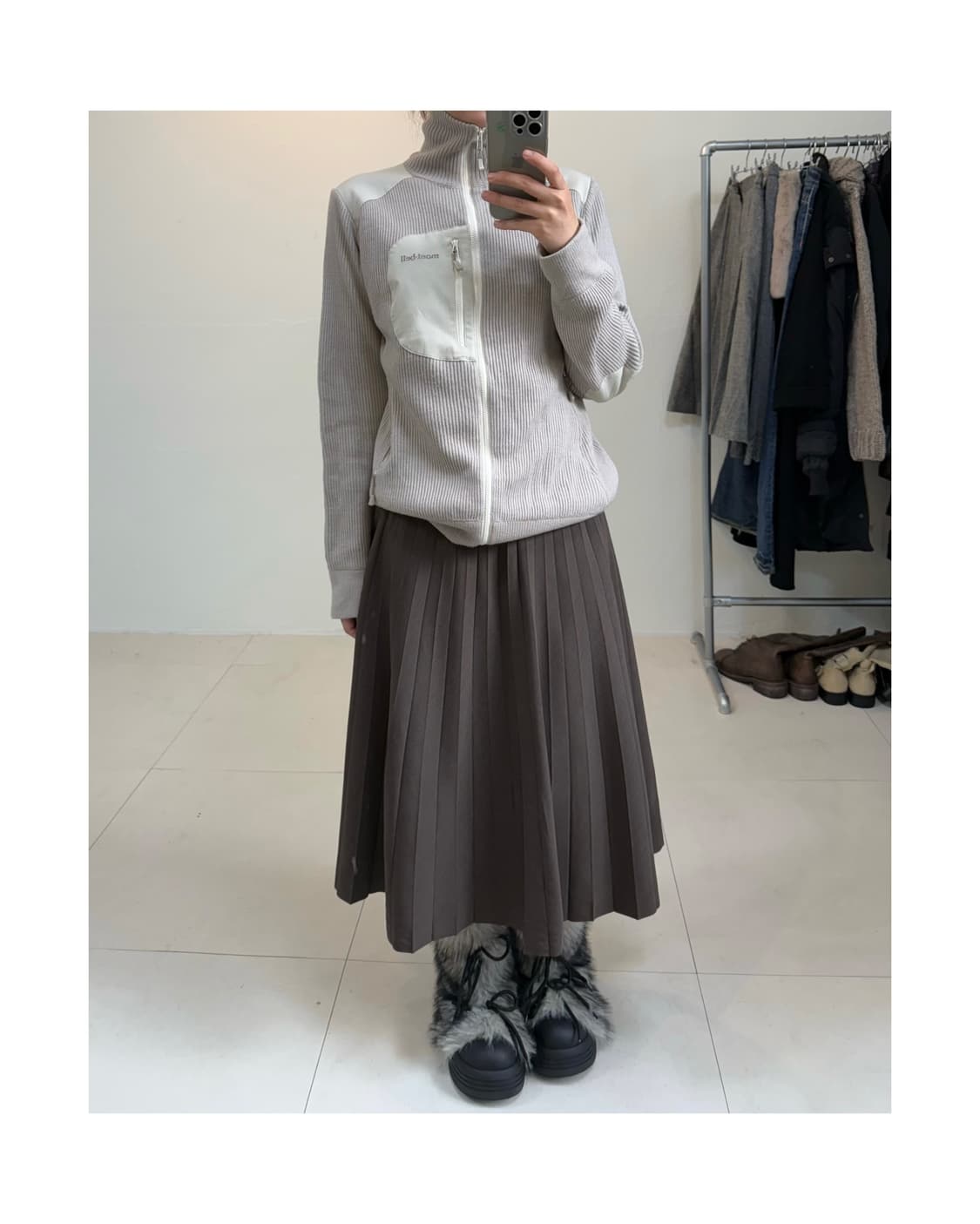 Mont bell 니트 집업 상품이미지3