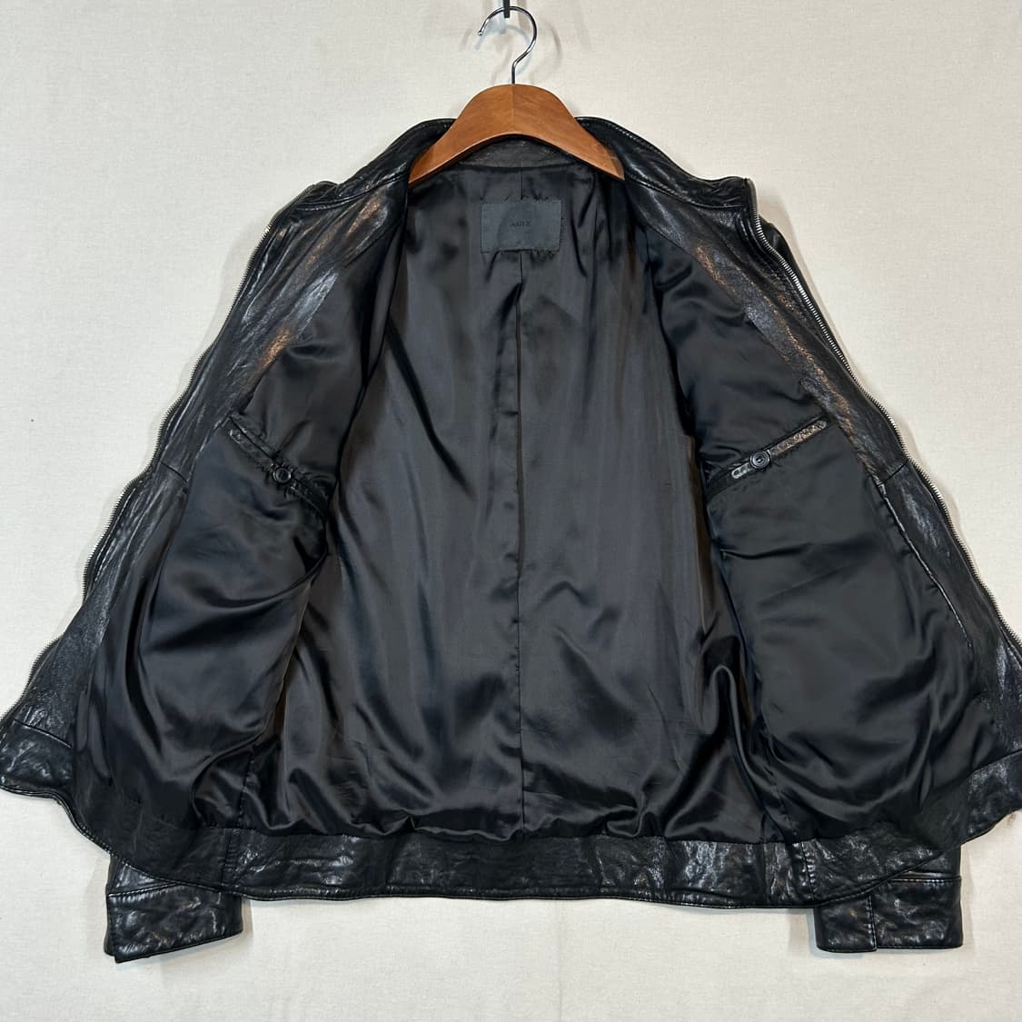 M) AND Z 앤드지 싱글 라이더 양가죽 램스킨 레더 자켓 상품이미지5