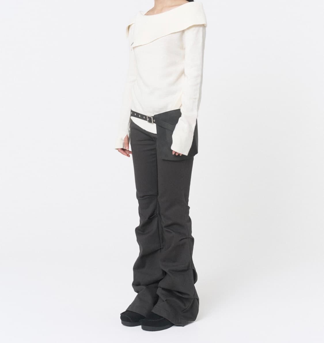미세키서울 shirring bootscut pants  상품이미지2