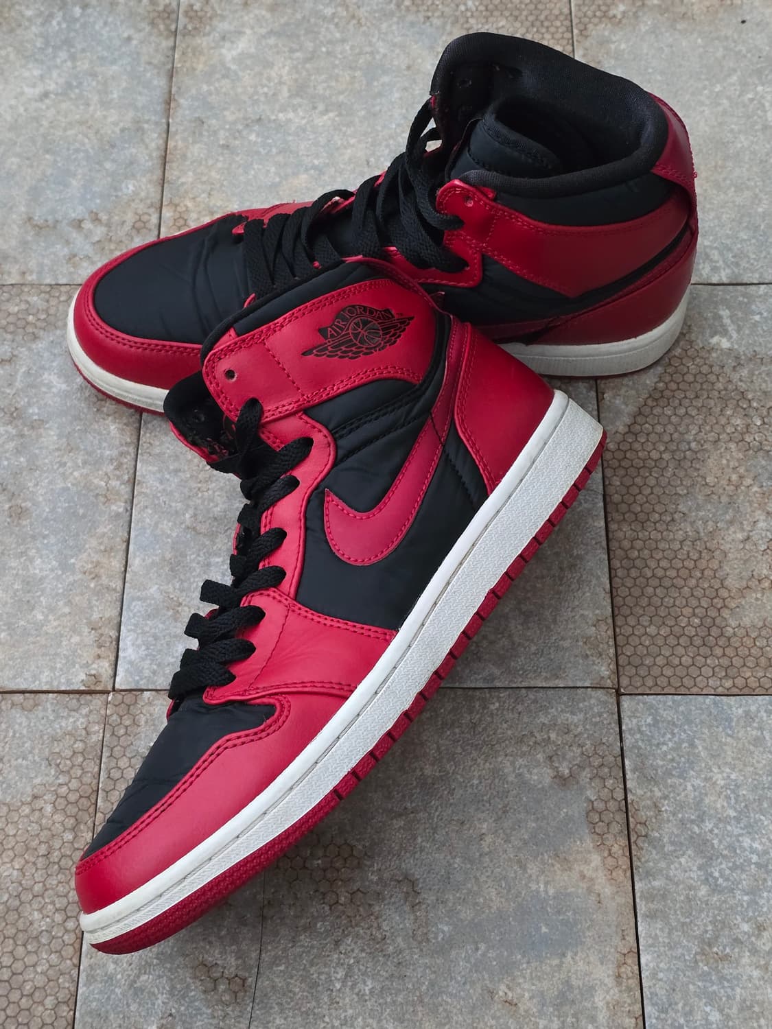 (250)나이키 에어 조던 1 하이 스트랩 짐 레드 상품이미지3