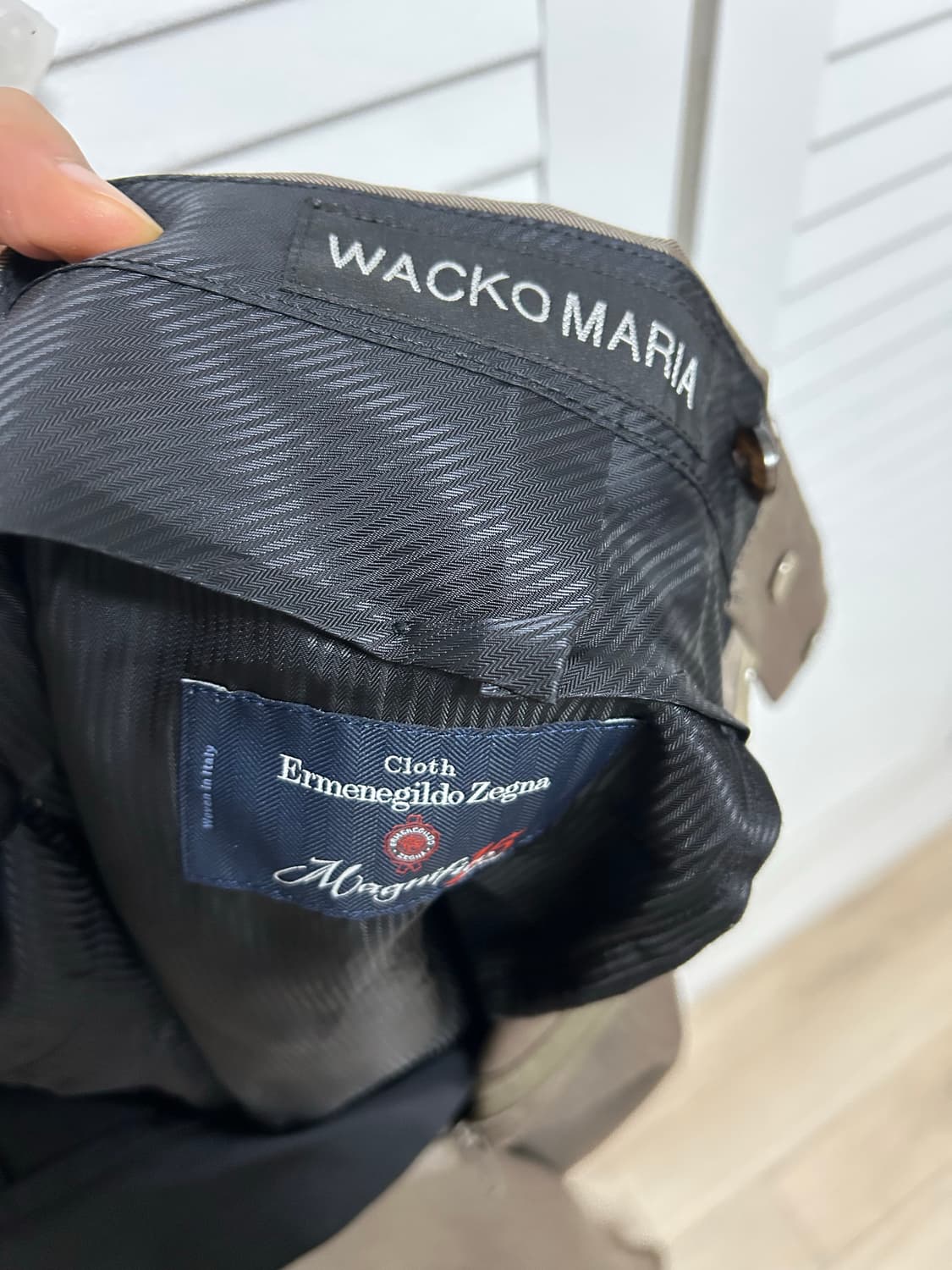 와코마리아 울 트라우져 타입2 제냐 브라운 상품이미지5